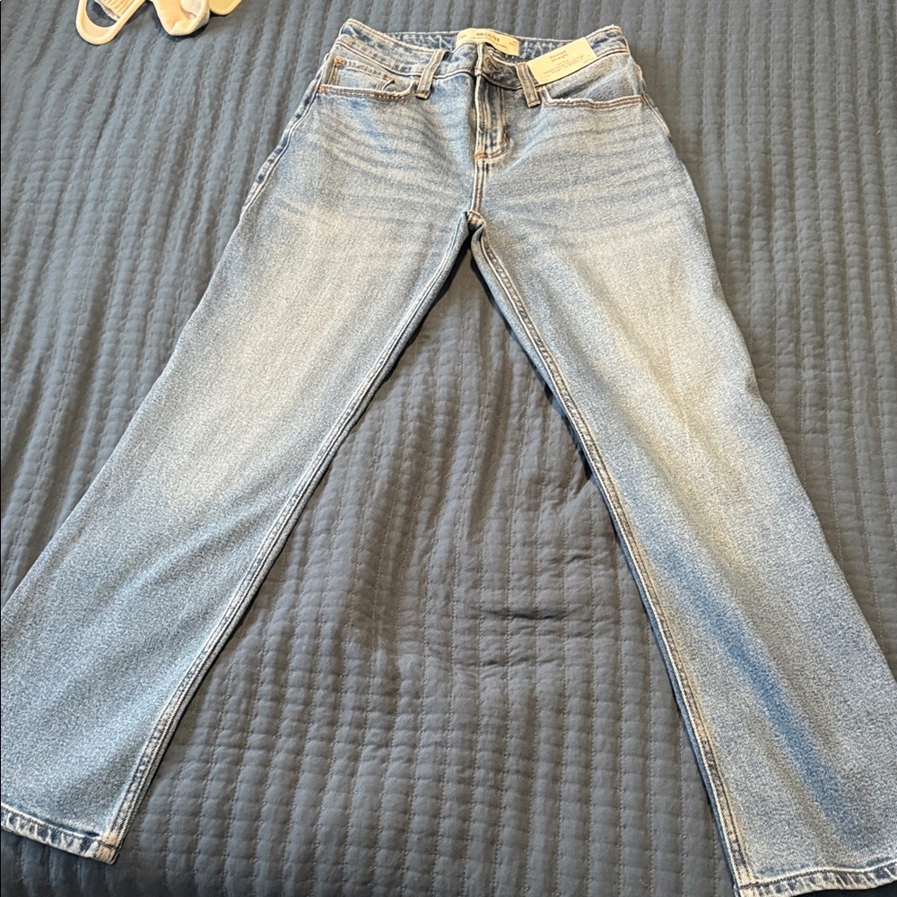 Hollister Light Blue Straight Leg Jeans
